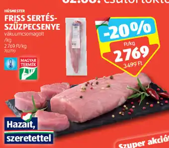 ALDI HÚSMESTER FRISS SERTÉS-SZŰZPECSENYE ajánlat
