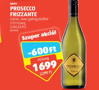 ALDI DANTI PROSECCO FRIZZANTE 0,75% ajánlat