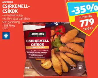 ALDI AMERICAN CSIRKEMELLCSÍKOK 500g ajánlat