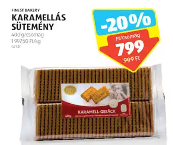 ALDI FINEST BAKERY KARAMELLÁS SÜTEMÉNY 400g ajánlat