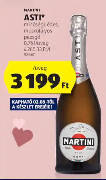 ALDI MARTINI ASTI 0,75l ajánlat