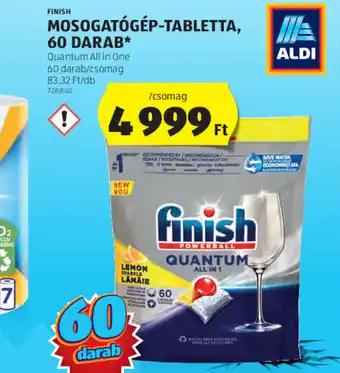 ALDI FINISH MOSOGATÓGÉPTABLETTA 60 DARAB ajánlat