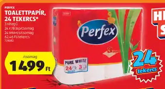 ALDI PERFEX TOALETTPAPÍR 24 TEKERCS 24x78 ajánlat