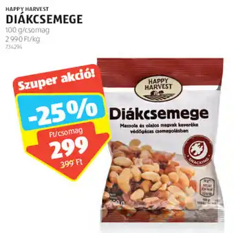 ALDI HAPPY HARVEST DIÁKCSEMEGE 100g ajánlat