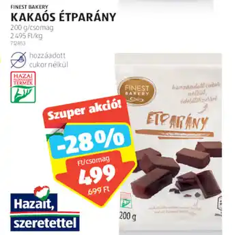 ALDI FINEST BAKERY KAKAÓS ÉTPARÁNY 200g ajánlat