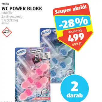 ALDI TANDIL WC POWER BLOKK 2x48g ajánlat