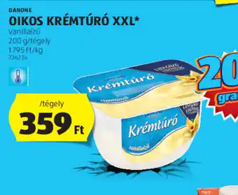ALDI DANONE OIKOS KRÉMTÚRÓ XXL 200g ajánlat