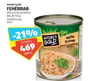 ALDI NATURE'S GOLD FEHÉRBAB 800g ajánlat