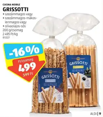 ALDI CUCINA NOBILE GRISSOTTI 200g ajánlat