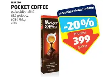 ALDI FERRERO Pocket Coffee 62,5g ajánlat