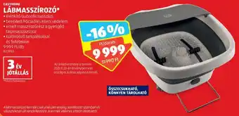 ALDI EASYHOME LÁBMASSZÍROZÓ ajánlat