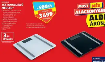 EASYHOME TESTANALIZÁLÓ MÉRLEG