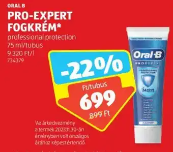 ALDI ORAL B PRO-EXPERT FOGKRÉM 75ml ajánlat