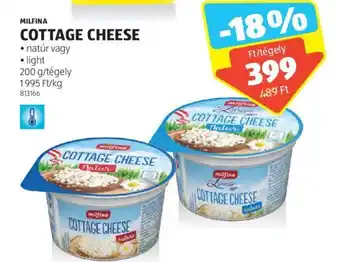 ALDI MILFINA COTTAGE CHEESE 200g ajánlat