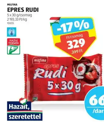 ALDI MILFINA EPRES RUDI 5x30g ajánlat