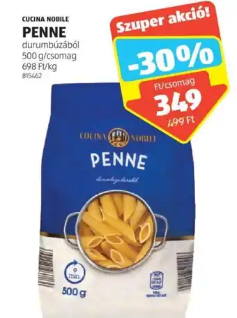 ALDI CUCINA NOBILE PENNE 500g ajánlat