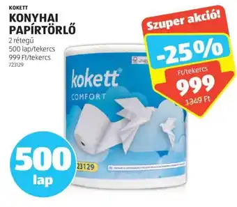 ALDI KOKETT KONYHAI PAPÍRTÖRLŐ 500lap ajánlat