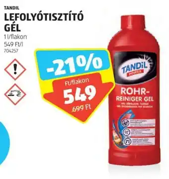 ALDI TANDIL LEFOLYÓTISZTÍTÓ GÉL 1l ajánlat