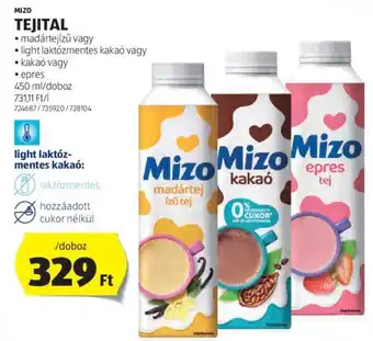 ALDI MIZO TEJITAL 450ml ajánlat