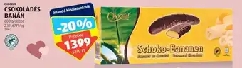ALDI CHOCEUR CSOKOLÁDÉS BANÁN 600g ajánlat