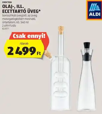 ALDI CROFTON OLAJ ILL. ECETTARTÓ ÜVEG 540ml ajánlat