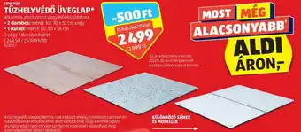 ALDI CROFTON TŰZHELYVÉDŐ ÜVEGLAP 2x 30x52cm, 50x56cm ajánlat