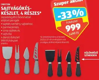ALDI CROFTON SAJTVÁGÓKÉSKÉSZLET 4 RÉSZES ajánlat