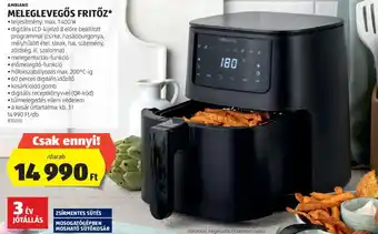 ALDI AMBIANO MELEGLEVEGŐS FRITŐZ 1400w ajánlat