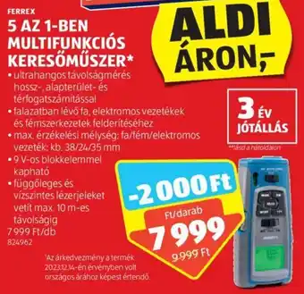 ALDI FERREX 5 AZ 1-BEN MULTIFUNKCIÓS KERESŐMŰSZER ajánlat