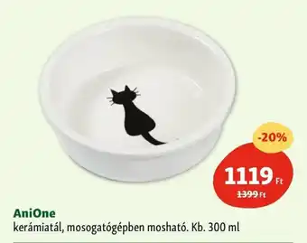 Fressnapf AniOne kerámiatál, mosogatógépben mosható. Kb. 300 ml ajánlat