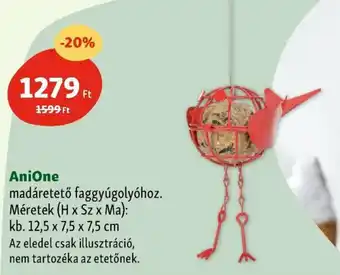 Fressnapf AniOne madáretető faggyúgolyóhoz. Méretek (H x Sz x Ma): ajánlat
