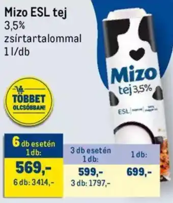 Metro Mizo ESL tej 1l ajánlat