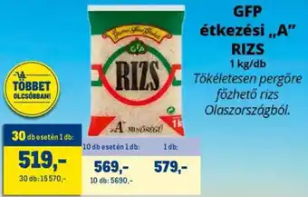 Metro GFP étkezési A RIZS 1kg ajánlat