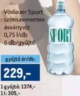 Metro Vöslauer Sport szénsavmentes 0,75l ajánlat