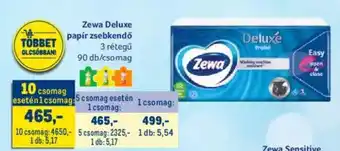 Metro Zewa Deluxe papír zsebkendő ajánlat
