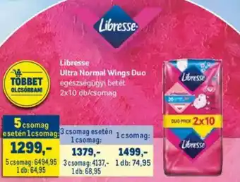 Metro Libresse Ultra Normal Wings Duo ajánlat