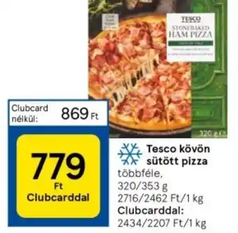 Tesco Tesco kövön sütött pizza 353g ajánlat