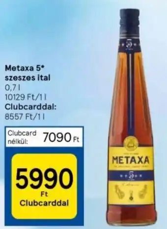 Tesco Metaxa 5 szeszes ital 0.7l ajánlat