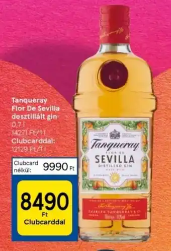 Tesco Tanqueray Flor De Sevilla desztillált gin 0.7l ajánlat