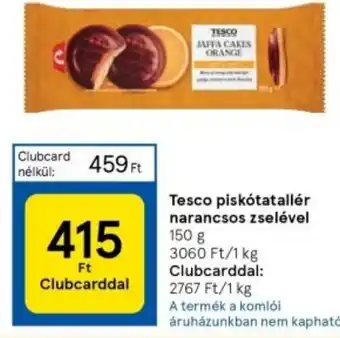 Tesco Tesco piskótatallér narancsos zselével 150g ajánlat