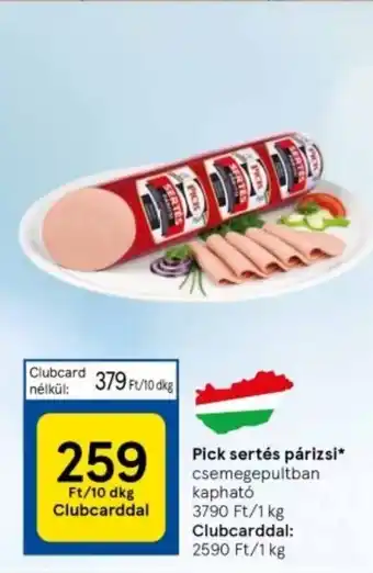 Tesco Pick sertés párizsi 10dkg ajánlat