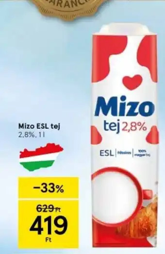 Tesco Mizo ESL tej 1l ajánlat