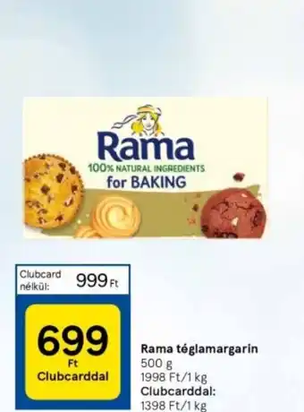 Tesco Rama téglamargarin 500 g ajánlat