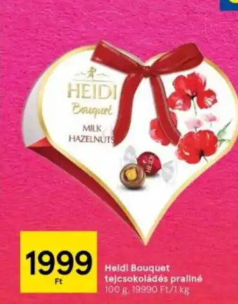 Tesco Heidi Bouquet tejcsokoládés praliné 100 g ajánlat