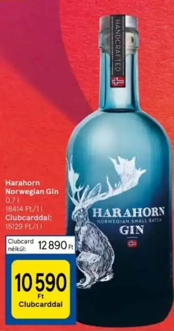 Tesco Harahorn Norwegian Gin 0.7l ajánlat