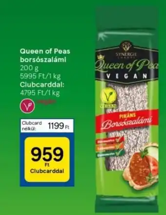 Tesco Queen of Peas borsószalámi 200 g ajánlat
