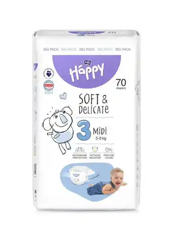 Rossmann Bella Baby Happy Midi pelenka 5-9 kg - 70 db ajánlat