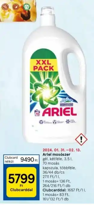Tesco Ariel mosószer 3,5l ajánlat