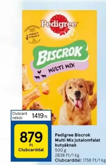 Tesco Pedigree Biscrok Multi Mix jutalomfalat kutyáknak 500 g ajánlat