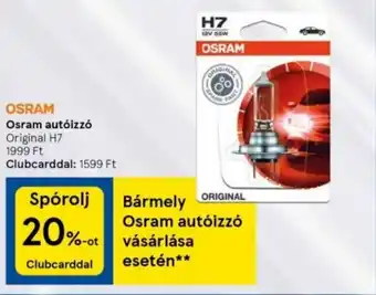 Osram autóizzó